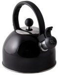 Stainless Steel Gas Kettle Black 1.5L