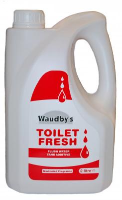 Pink Waudbys Own Brand Toilet Flush Fluid 2L