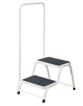 NEW - Quest White Double Step with Handrail