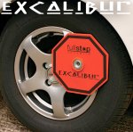 NEW - Purpleline Excalibur Wheel Clamp
