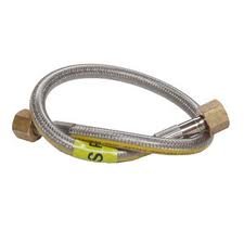 Stainless Steel Gas Hose: Butane: 0.45m Hose - 01-6010-SS