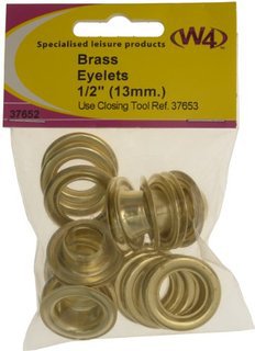 Brass Eyelets: 9.5mm