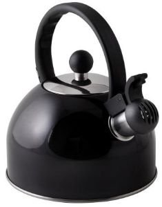 Stainless Steel Gas Kettle Black 1.5L