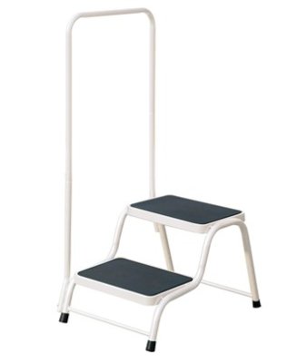 NEW - Quest White Double Step with Handrail