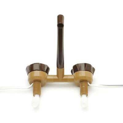 Comet Mixer Tap: Beige & Beige 