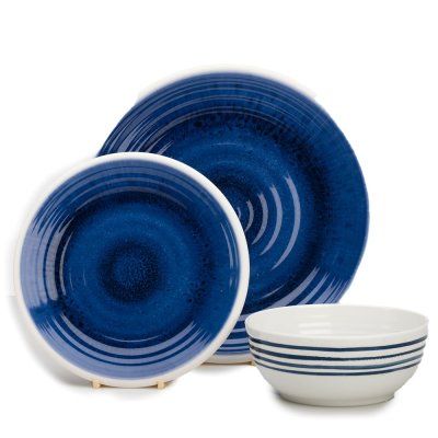 NEW - Azure 12 Piece Melamine Dinner Set