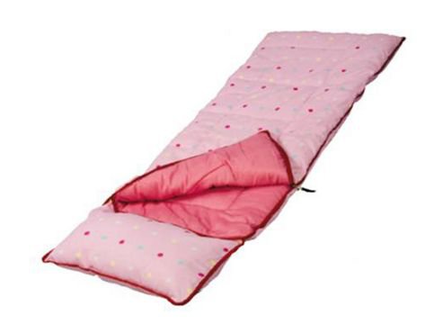 Sunnfair Junior Pink Dotty Sleeping Bag