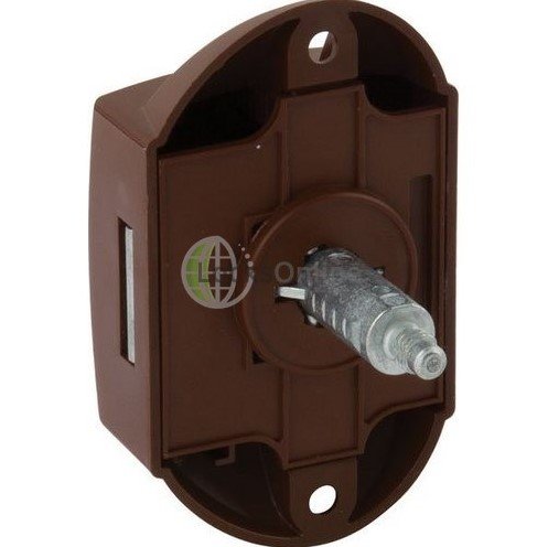 Rim Button Lock 25mm: Brown