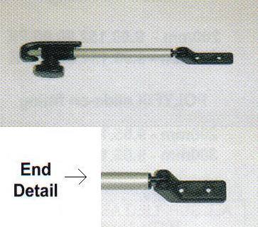 Tube Stays with Perma-Fix End: Perma Fix End: Screw-On Fitting - 140mm