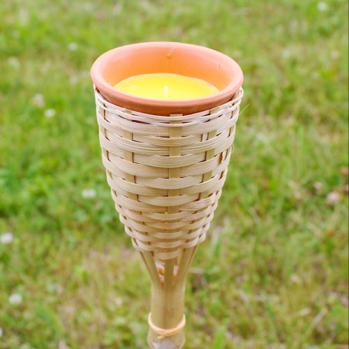 Bamboo Torch with Citronella Candle WAS £2.95