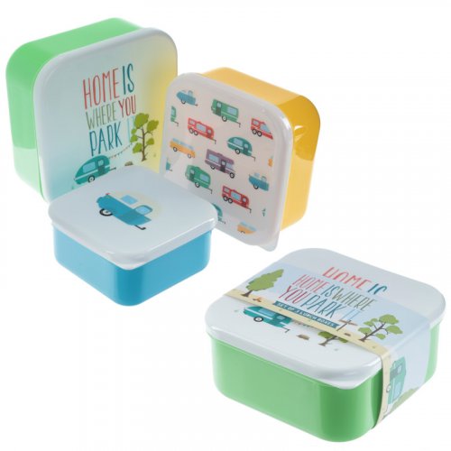 Caravan Lunch Boxes - Set of 3