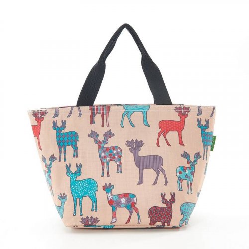 Eco Chic Lunch Bag: Stag: Beige Stag