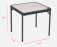 NEW - Crespo Black Table 42.5x42.5cm - 2024